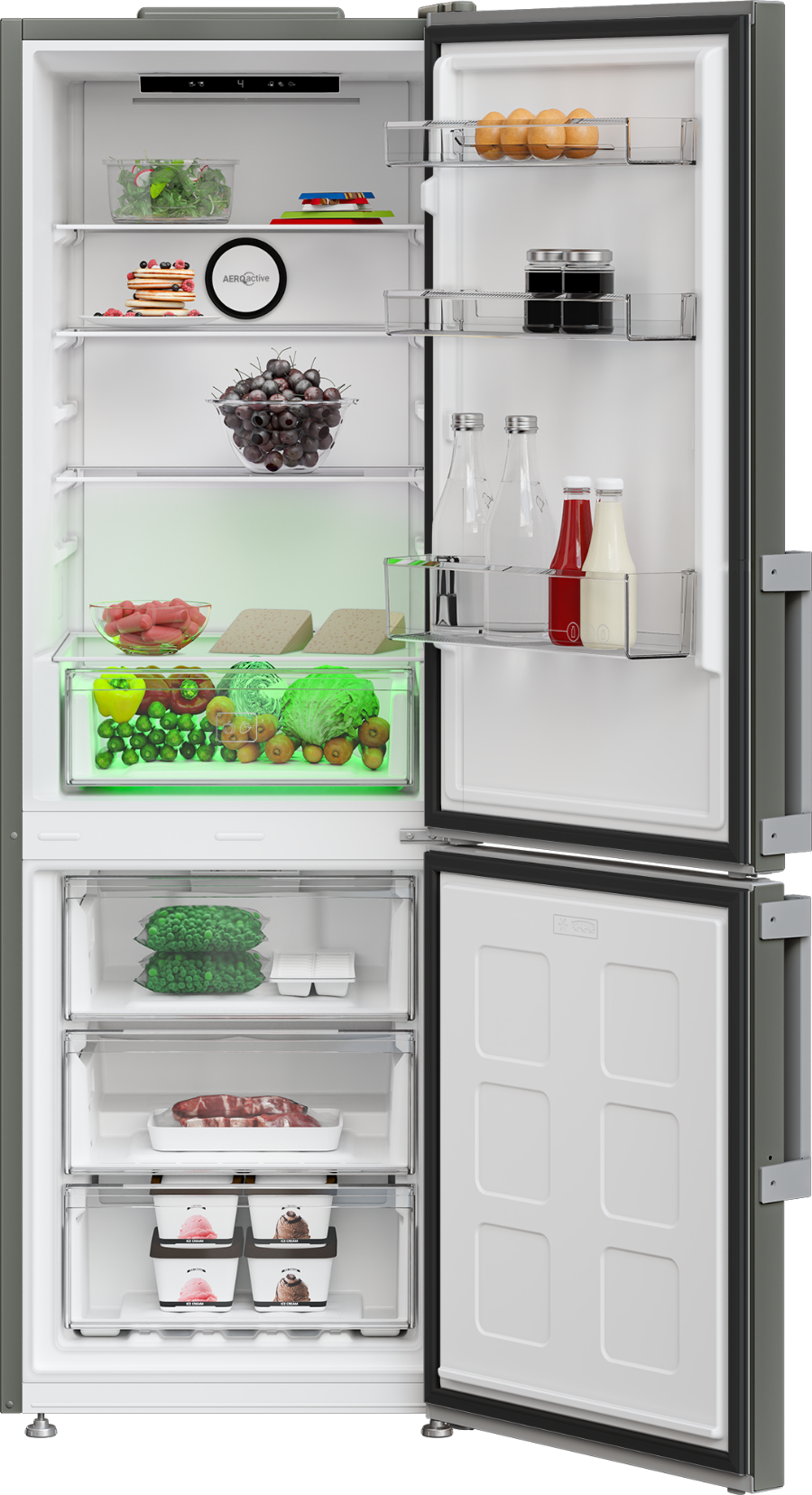 Elektrabregenz KSN 99351 Kühl-Gefrierkombination 180 cm, Nofrost, ErnteFrisch,301 Liter