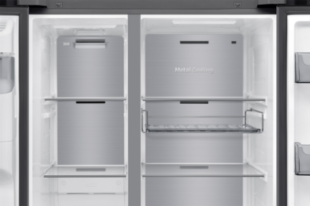 Samsung RS90F64EDTEF Side-by-Side  Edelstahl Look mit AI Home und Festwasseranschluss