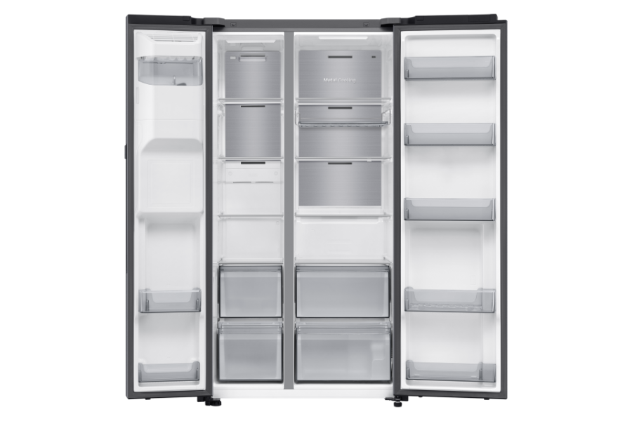 Samsung RS90F64EDTEF Side-by-Side  Edelstahl Look mit AI Home und Festwasseranschluss