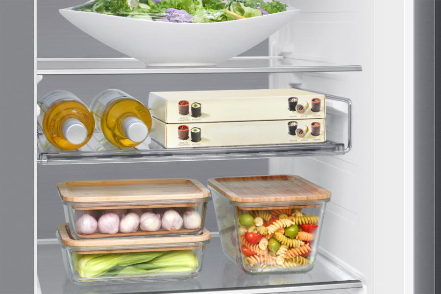 Samsung RS90F64EDTEF Side-by-Side  Edelstahl Look mit AI Home und Festwasseranschluss