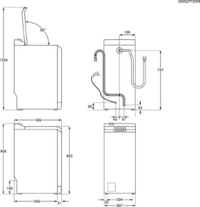 AEG LTR7A70260 Waschmaschine Toplader 6kg 1200 U/min Serie 7000 mit ProSteam®-Technologie