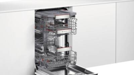 Bosch SPV6EMX05E Serie 6 Geschirrspüler Einbau 45cm, Time Light mit Besteckschublade