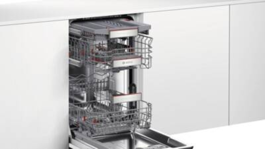 Bosch SPV6EMX05E Serie 6 Geschirrspüler Einbau 45cm, Time Light mit Besteckschublade