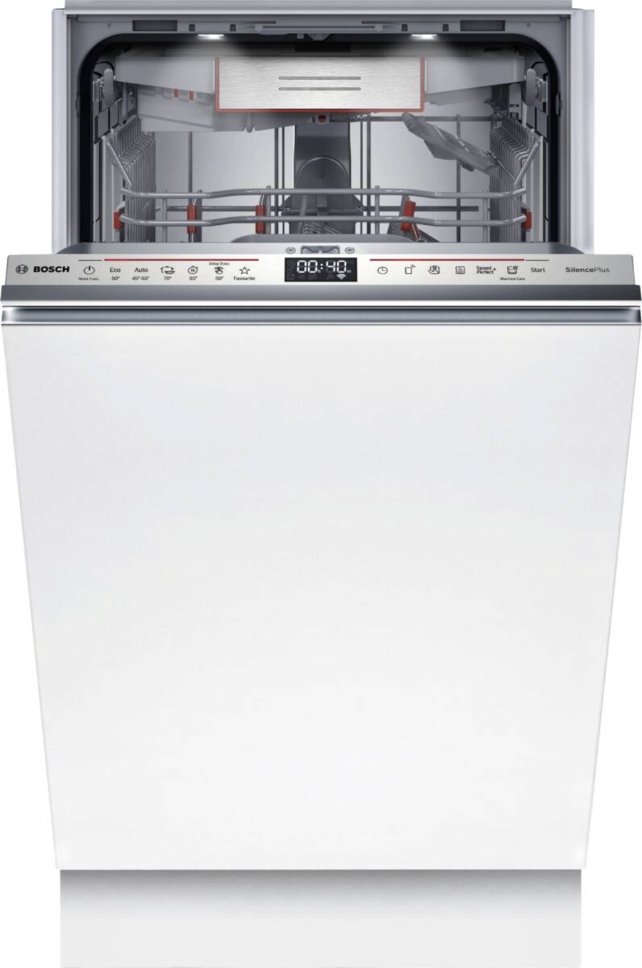 Bosch SPV6EMX05E Serie 6 Geschirrspüler Einbau 45cm, Time Light mit Besteckschublade