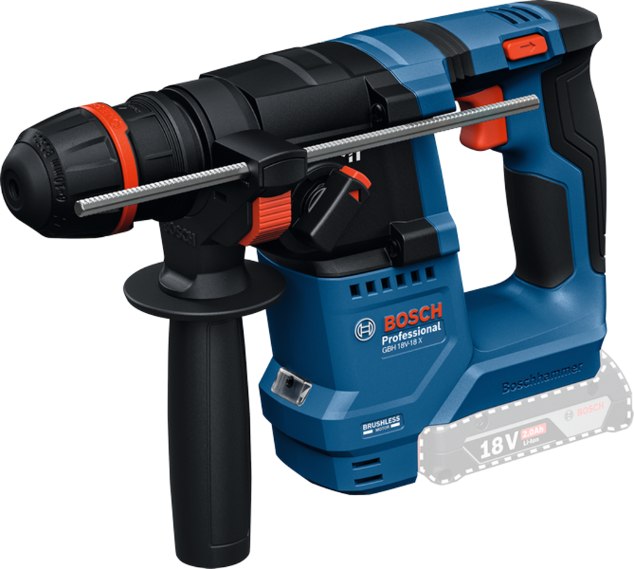 BOSCH Professional GBH 18V-18 X Akku-Bohrhammer mit ONECHUCK Solo 0611927100