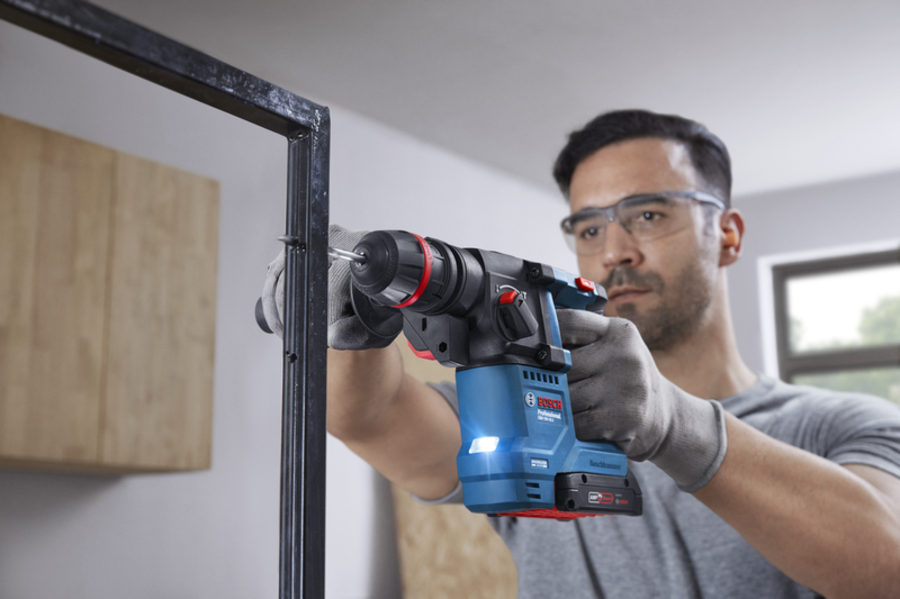 BOSCH Professional GBH 18V-18 X Akku-Bohrhammer mit ONECHUCK Solo 0611927100
