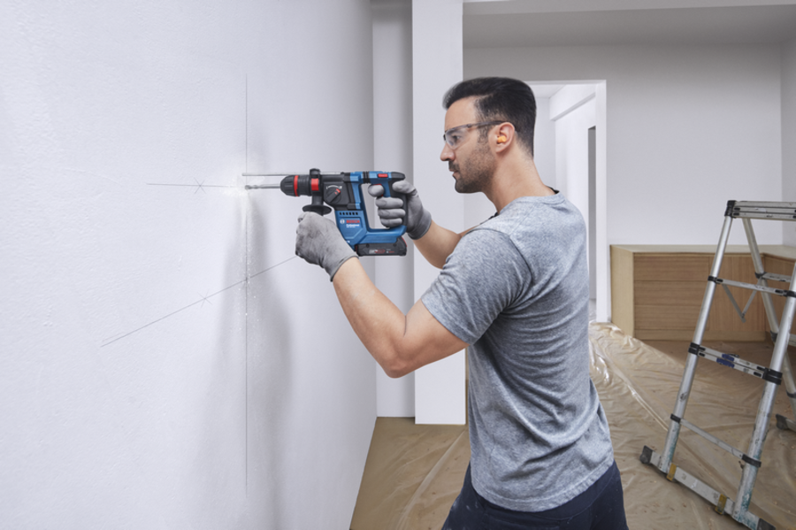 BOSCH Professional GBH 18V-18 X Akku-Bohrhammer mit ONECHUCK Solo 0611927100