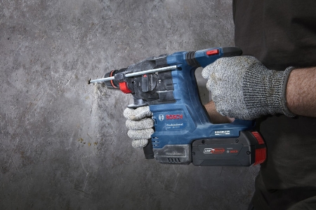 BOSCH Professional GBH 18V-22 X Akku-Bohrhammer mit ONECHUCK  mit 2 x Akku GBA 18V 4.0Ah  0611924001