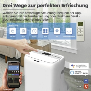 BE COOL BC16KL2501GW Klimagerät 16.000 BTU mit WIFI mobil 