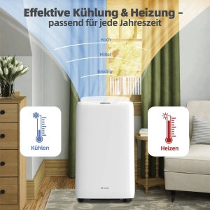 BE COOL BC16KL2501GW Klimagerät 16.000 BTU mit WIFI mobil 