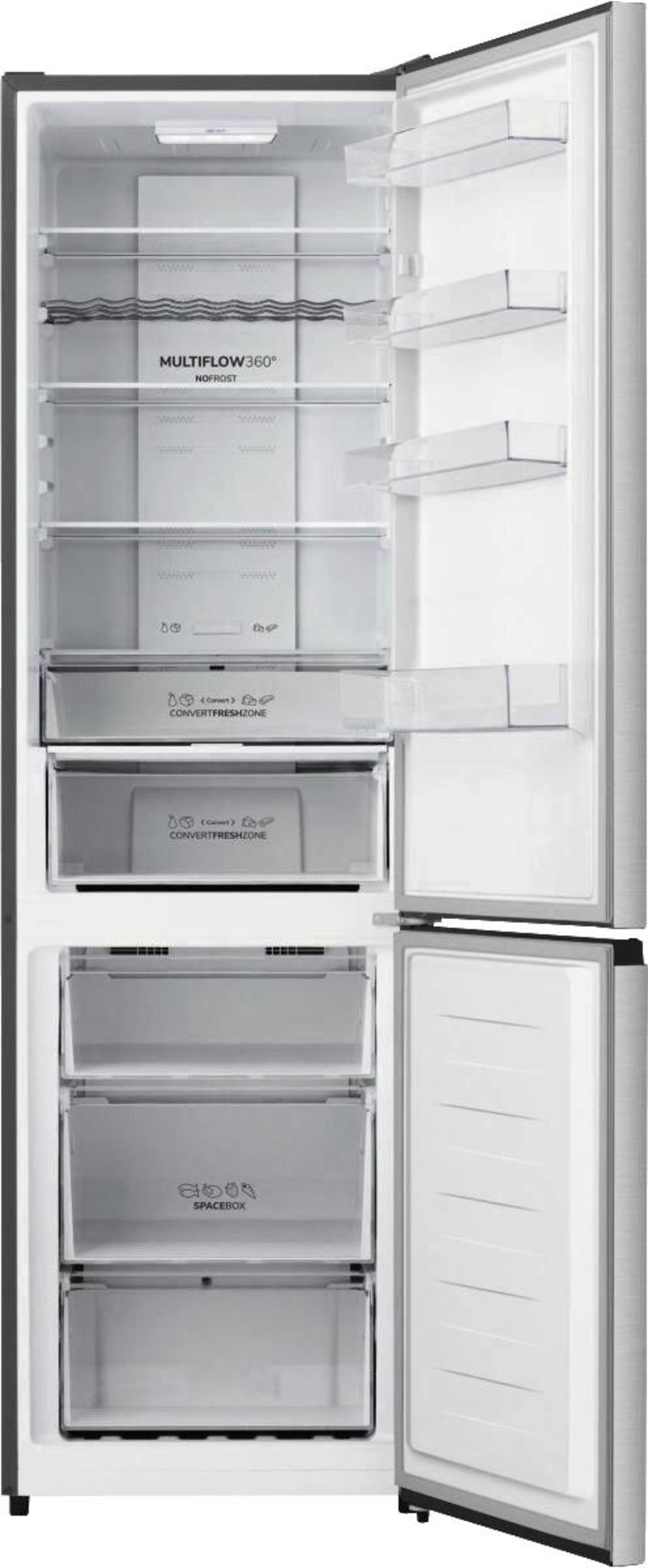 Gorenje NRK620AAXL4 Kühl-Gefrierkombination Edelstahl Nofrost 201.7 x 59.5 x 57.9 cm