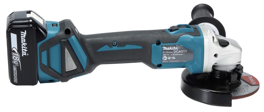 Makita DGA511Z Akku-Winkelschleifer LXT 18 V • 125 mm • 3.000 - 8.500 U/min