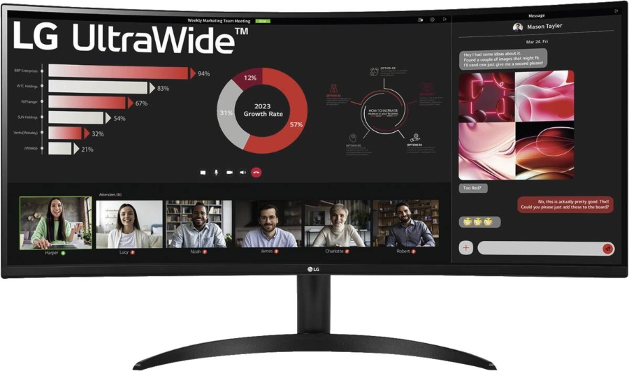LG 34WR50QK-B.AEU Curved UltraWide 