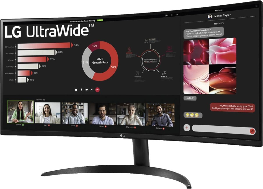 LG 34WR50QK-B.AEU Curved UltraWide 