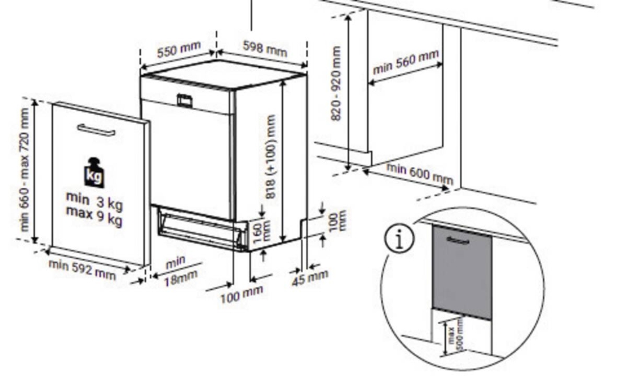 Beko BDIN38460 Geschirrspüler Einbau vollintgriert 60 cm 