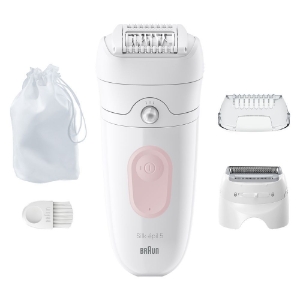 Braun Personal Care Silk-épil 5-030, Epilierer für eine einfache Haarentfernung, seidig-glatte Haut, Weiß/Flamingorosa