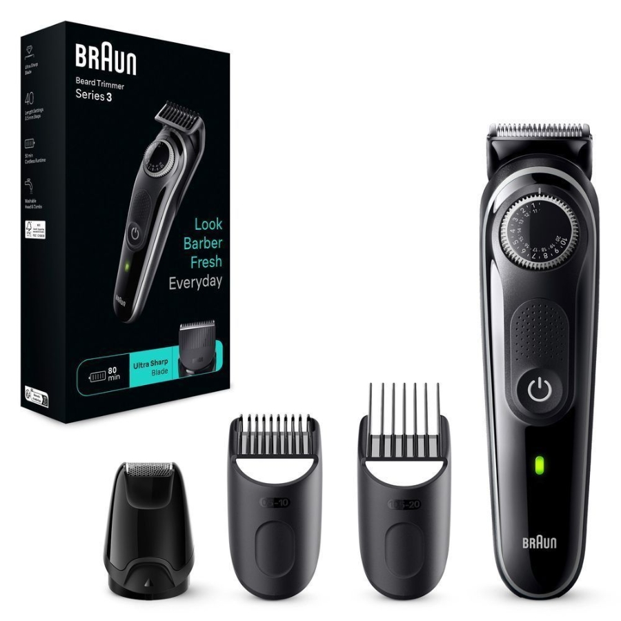 Braun Personal Care BT3440 Barttrimmer, Trimmer für Herren mit 80 Min. Akkulaufzeit