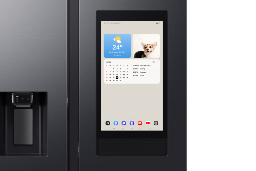 Samsung RS90F67BEFEF Family Hub™   Side-by-Side mit mit View Inside und Wassertank