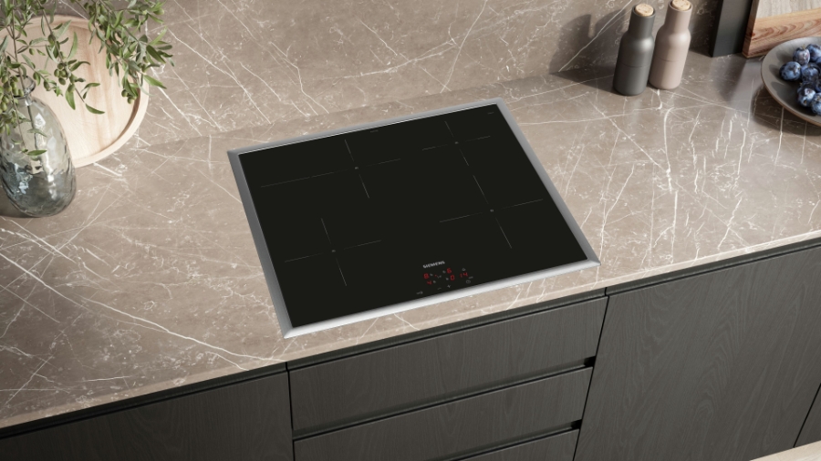 Siemens EQ522IB01 Einbau-Herd-Set, Bestehend aus HE517BBS4 Herd  EI645CFB6E Induktionskochfeld Backwagen