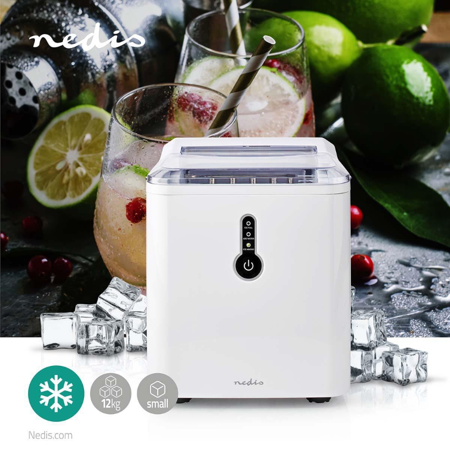 Nedis KAIC100FWT Eiswürfelbereiter  1.5 l | 12 kg | Kunststoff