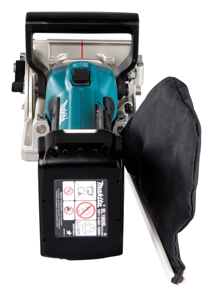 Makita DPJ180Z  Akku-Flachdübelfräse LXT 18 V • 6.500 U/min • 100 mm