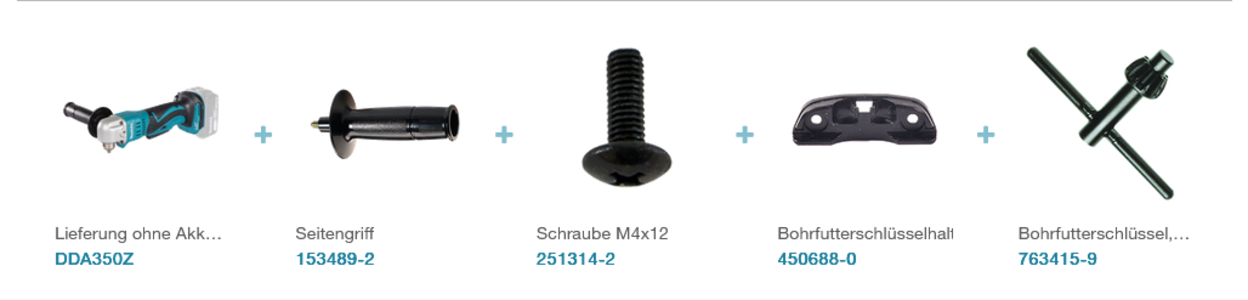 Makita DDA350Z Akku-Winkelbohrmaschine LXT 18 V • 0 - 1.800 U/min