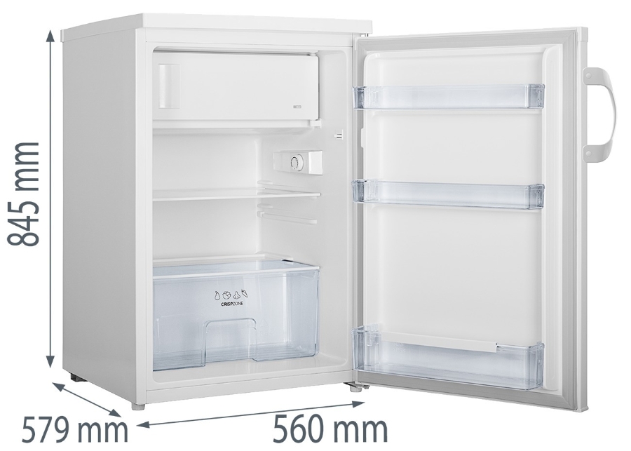 Gorenje RB49CPW Kühlschrank mit Gefrierfach Stand   560x845x598mm (BxHxT) 