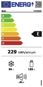 Bosch KIV86NSE0 Kühl-/Gefrierkombinationen Einbau Weiss 