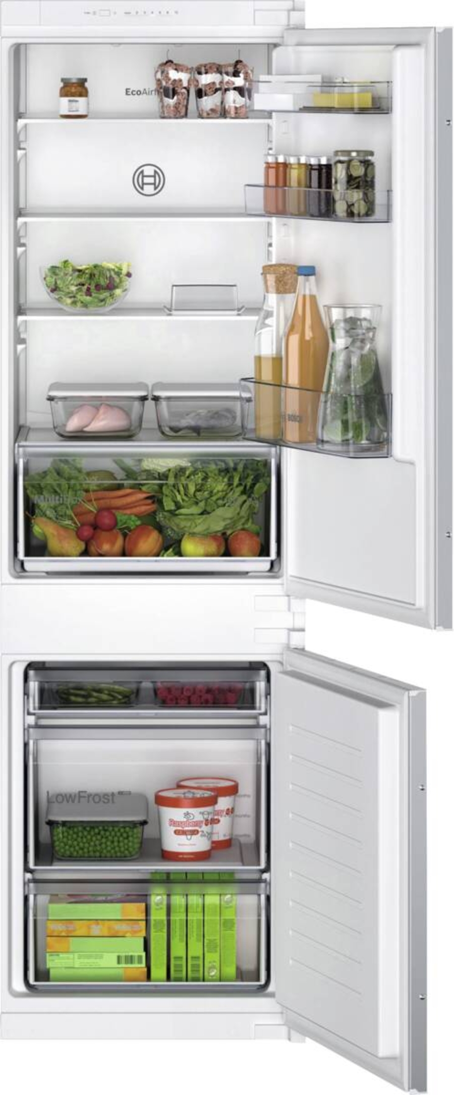 Bosch KIV865SE0 Einbau Kühl-Gefrier-Kombination mit Gefrierbereich 177.2 x 54.1 cm, Schleppscharnier