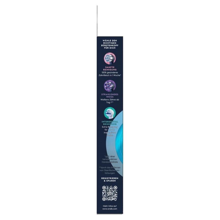 Oral-B Aufsteckbürsten iO Ultimative Reinigung Schwarz 2er  für elektrische Oral-B iO Zahnbürsten, 