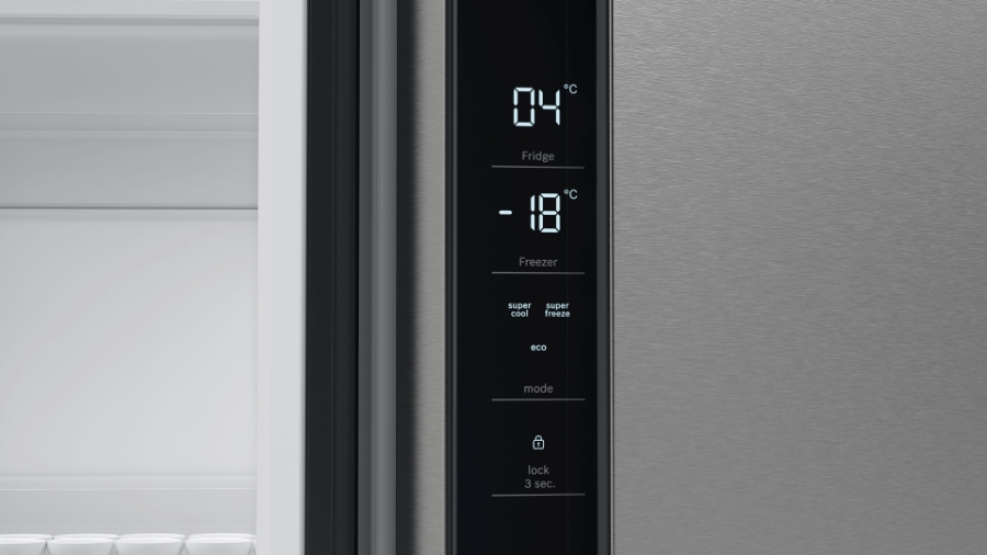 Bosch KFN96VPEA Multidoor/Frenchdoor Metallic-Silber NoFrost,Fleischfach (VitaFresh),Gemüsefach (VitaFresh)