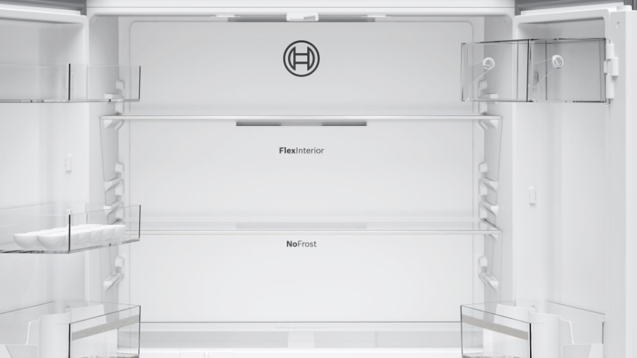 Bosch KFN96VPEA Multidoor/Frenchdoor Metallic-Silber NoFrost,Fleischfach (VitaFresh),Gemüsefach (VitaFresh)