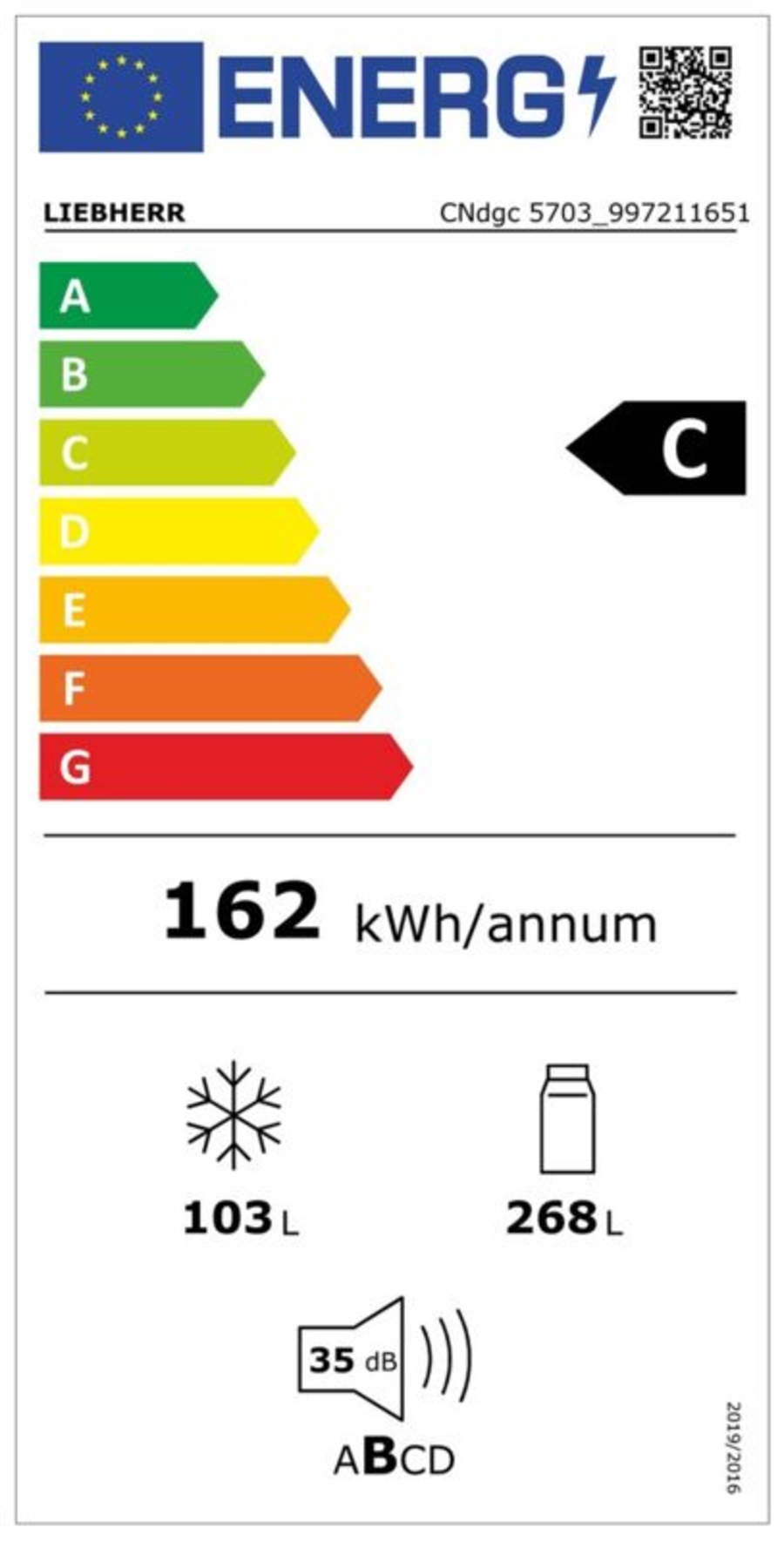 Liebherr CNdgc 5703 Pure Kühl-Gefrierkombination mit EasyFresh  NoFrost Dark Grey