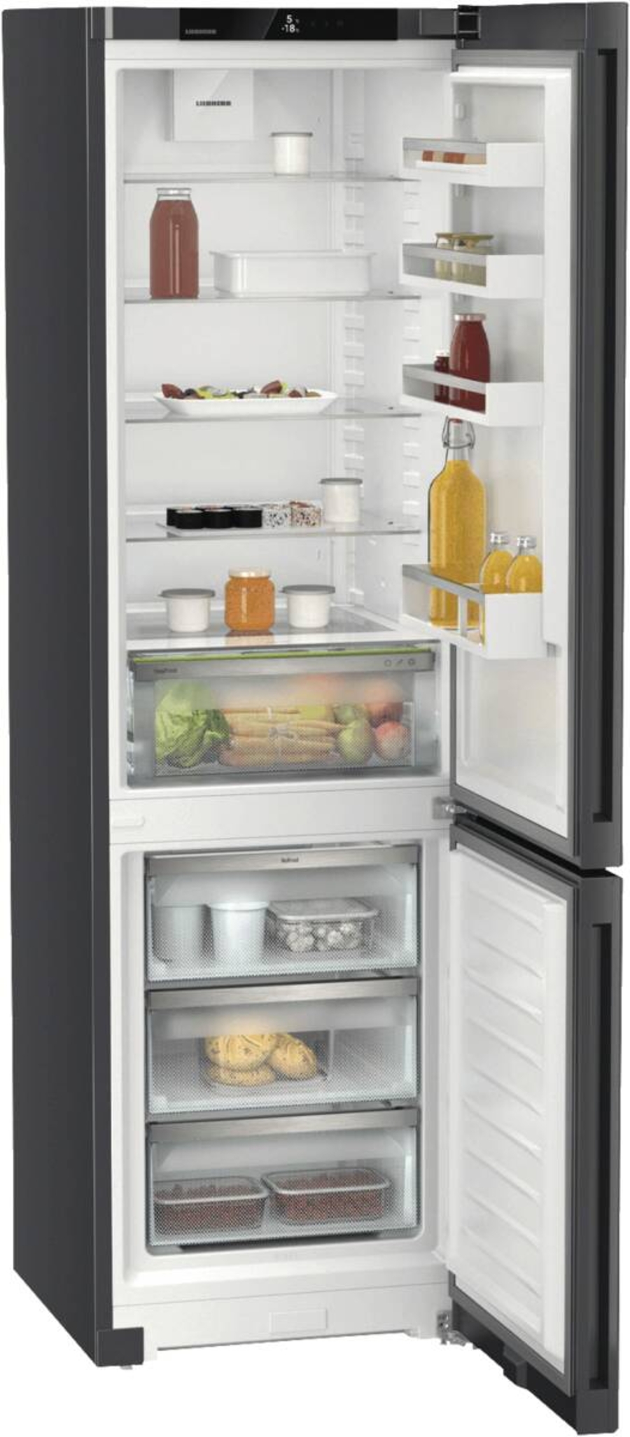 Liebherr CNdgc 5703 Pure Kühl-Gefrierkombination mit EasyFresh  NoFrost Dark Grey