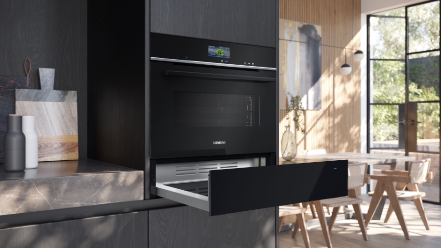 Siemens BI710C1B1 Wärmeschublade  schwarz Edelstahl  