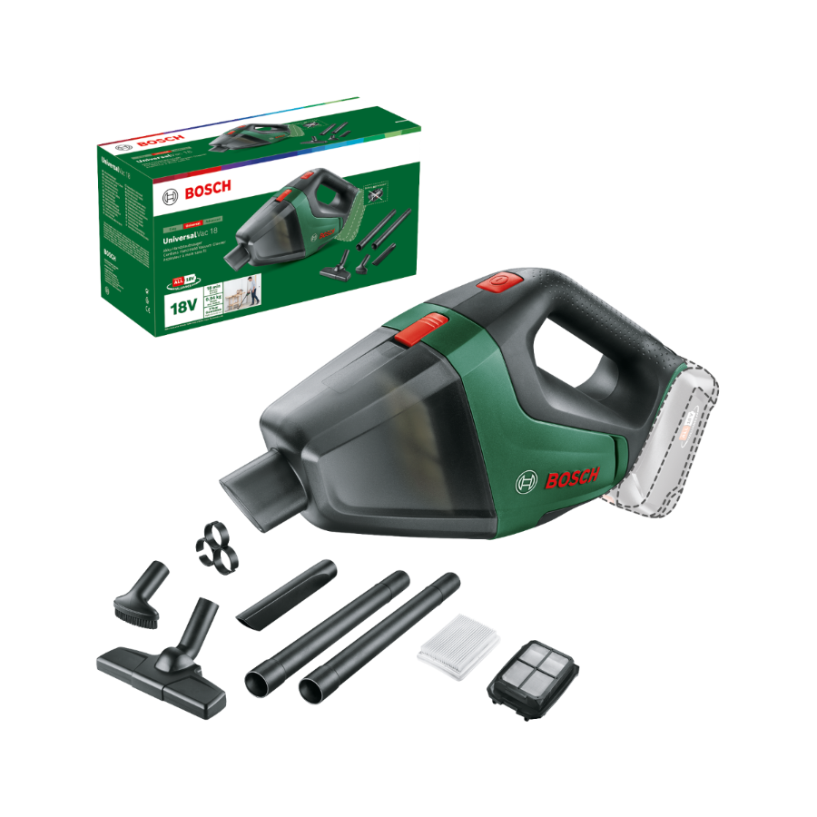 Bosch Garten & Werkzeug UniversalVac 18 Akku-Staubsauger ohne Akku | ohne Ladegerät