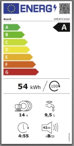 Bosch SMD8TCX04E Geschirrspüler Einbau 60 cm vollintegriert 
