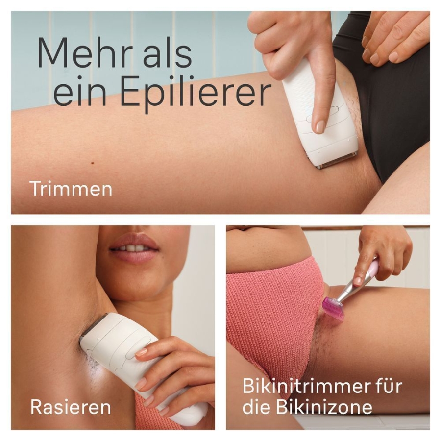 Braun Personal Care Silk-épil 5-230, Epilierer für eine einfache Haarentfernung, seidig-glatte Haut, Weiß/Flamingorosa