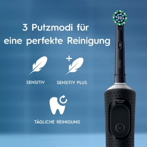 Oral-B Pro Vitality Elektrische Zahnbürste Duopack, Black/Blue D103   