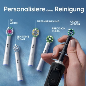 Oral-B Pro Vitality Elektrische Zahnbürste Duopack, Black/Blue D103   