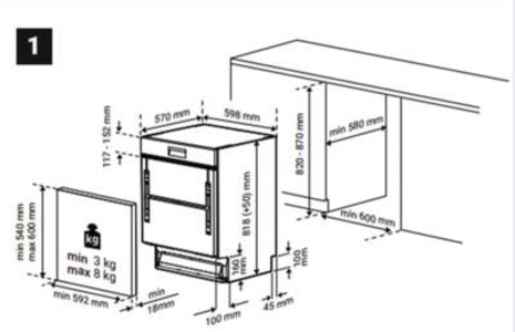 Beko BDSN26440X Geschirrspüler EInbau teilintegriert 60 cm 