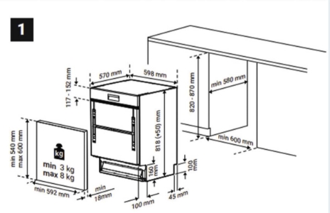 Beko BDSN26440X Geschirrspüler EInbau teilintegriert 60 cm 
