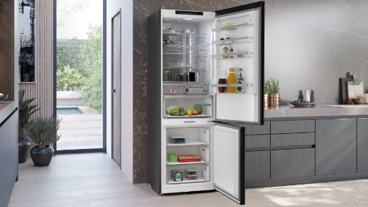 Siemens KG49N4XAF Kühl Gefrierkombination Schwarz gebürstet NoFrost,hyperFresh,