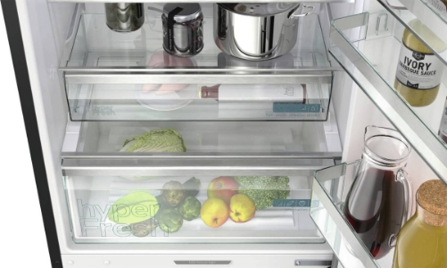 Siemens KG49N4XAF Kühl Gefrierkombination Schwarz gebürstet NoFrost,hyperFresh,