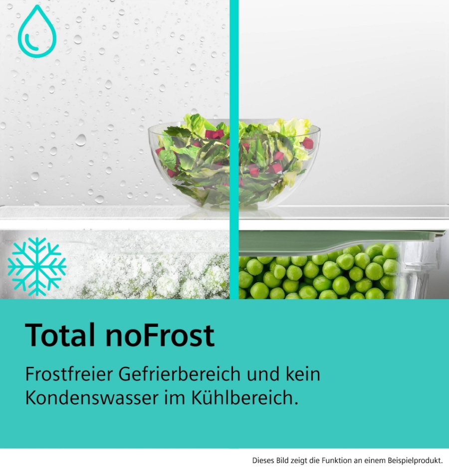 Siemens KG49N4XAF Kühl Gefrierkombination Schwarz gebürstet NoFrost,hyperFresh,