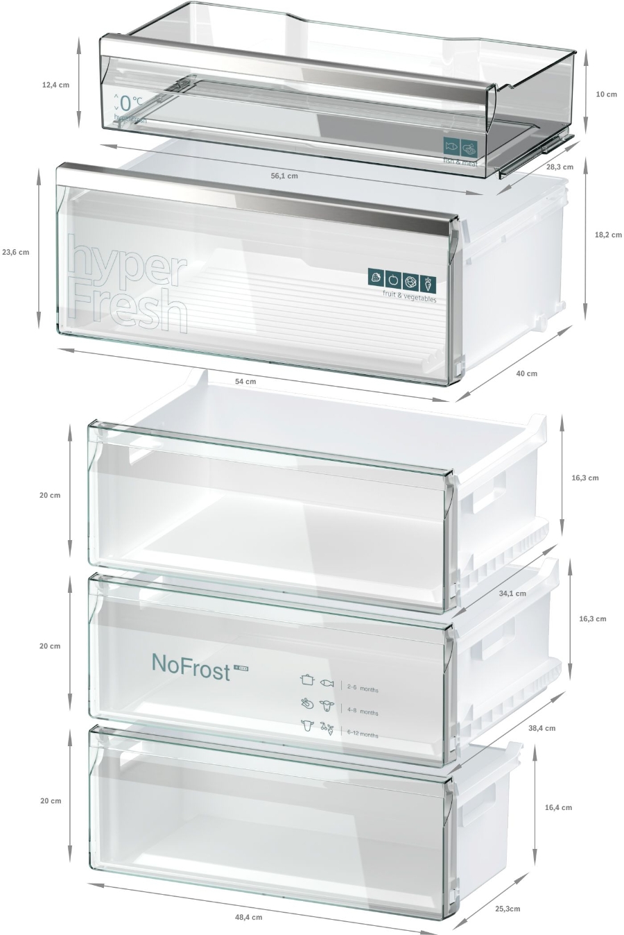Siemens KG49N4XAF Kühl Gefrierkombination Schwarz gebürstet NoFrost,hyperFresh,