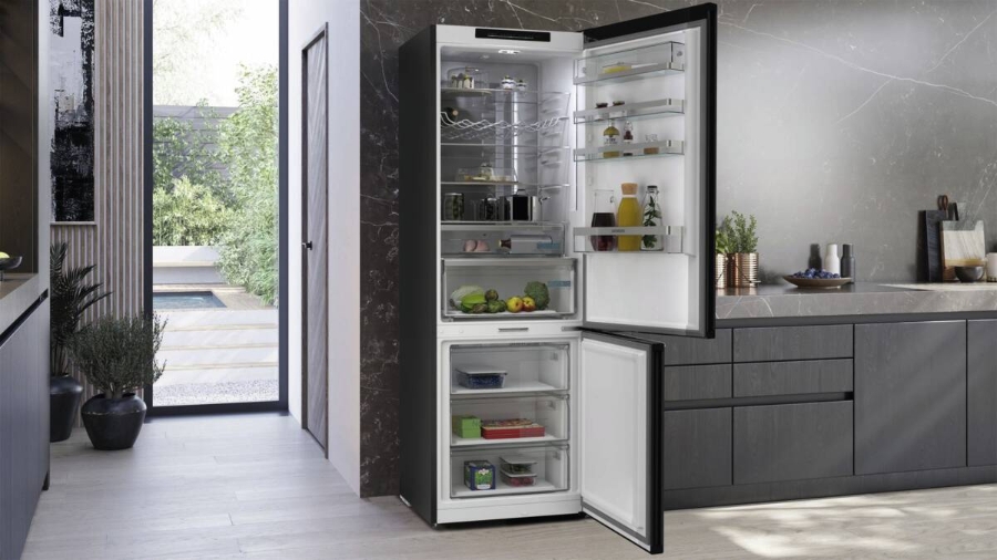 Siemens KG49N4XAF Kühl Gefrierkombination Schwarz gebürstet NoFrost,hyperFresh,
