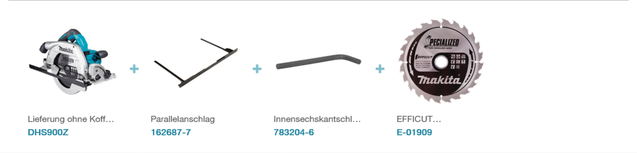 Makita DHS900Z  Akku-Handkreissäge LXT 18 V x 2 • 4.500 U/min • 235 mm