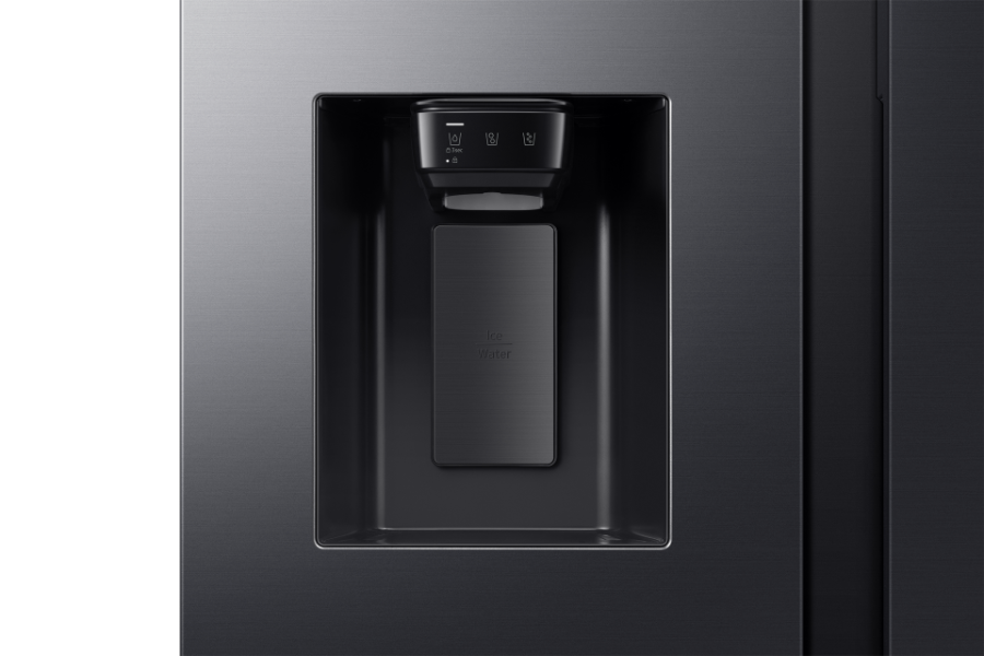 Samsung RS70F64KDFEF Side by Side NoFrost 640 Liter Dark Inox ,Festwasser