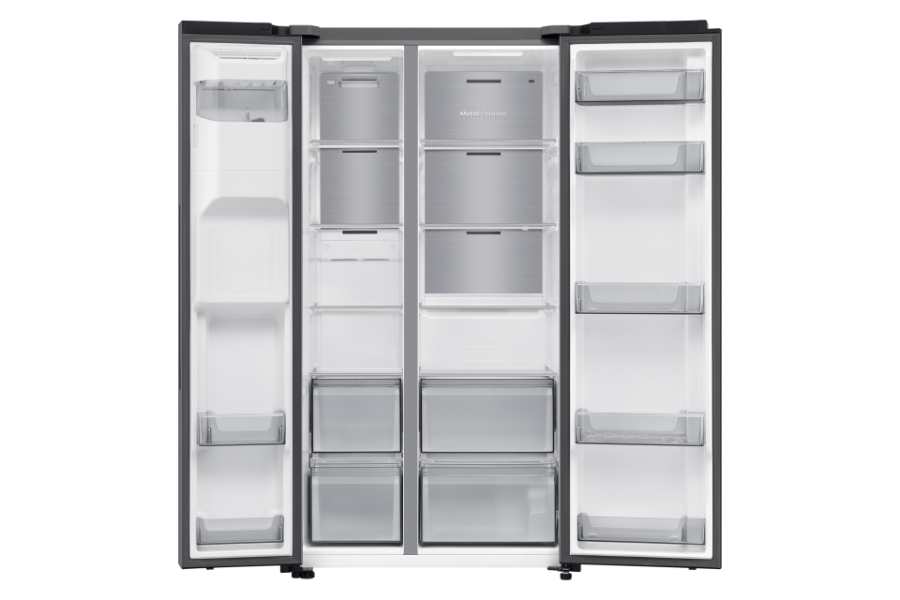 Samsung RS70F64KDTEF Side by Side NoFrost 640 Liter Edelstahl,Festwasser